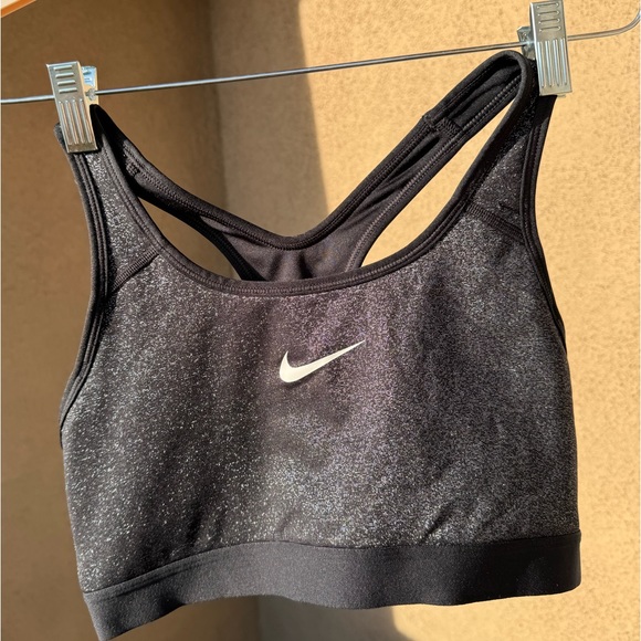 Nike Other - Sports Bra Shimmery Black